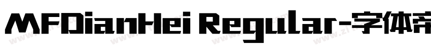 MFDianHei Regular字体转换